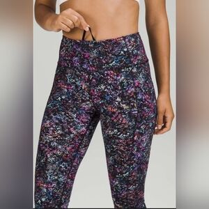 Lululemon Athletica Colorful Abstract Base Pase HR 23" Leggings